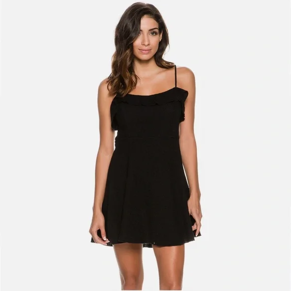free people Cotton Tie Back Halter Mini Dress - Picture 2 of 4